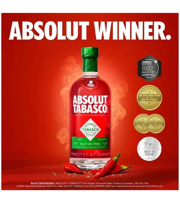 Водка ароматизированная Absolut Tabasco 0,7л 38% купить
