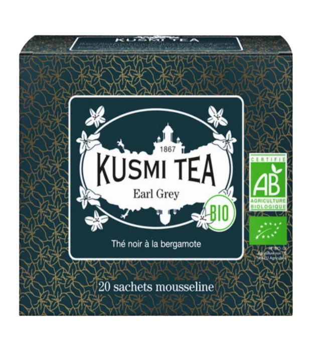 Чай черный Эрл Грей органический, Kusmi Tea, 20х2г