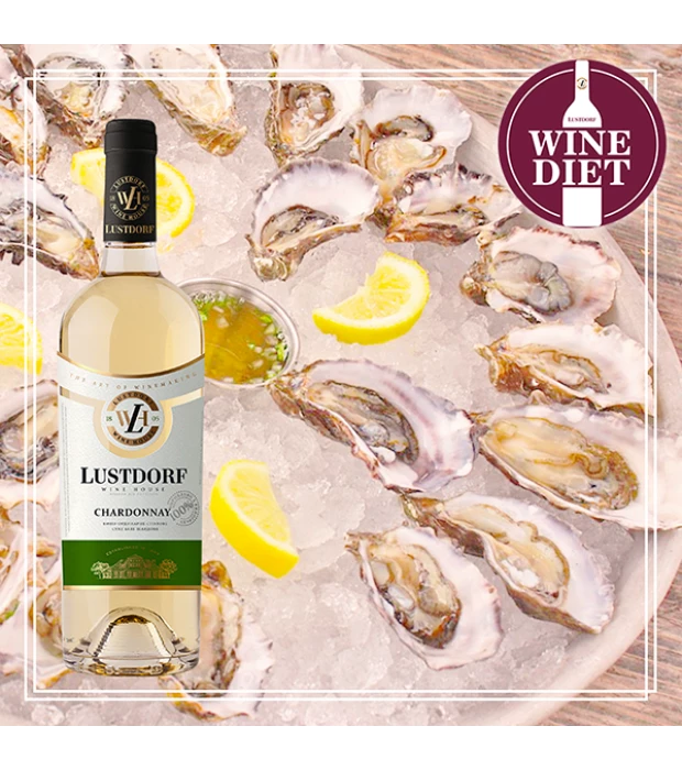 Вино Lustdorf Chardonnay белое сухое сортовое 0,75л 9,5-14% в Украине