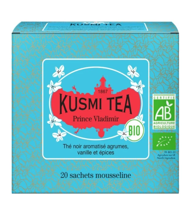 Чай черный Князь Владимир органический, Kusmi Tea, 20х2г