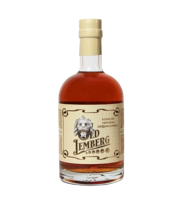 Бренди ординарный Old Lemberg 5 лет выдержки 0,5л 40%