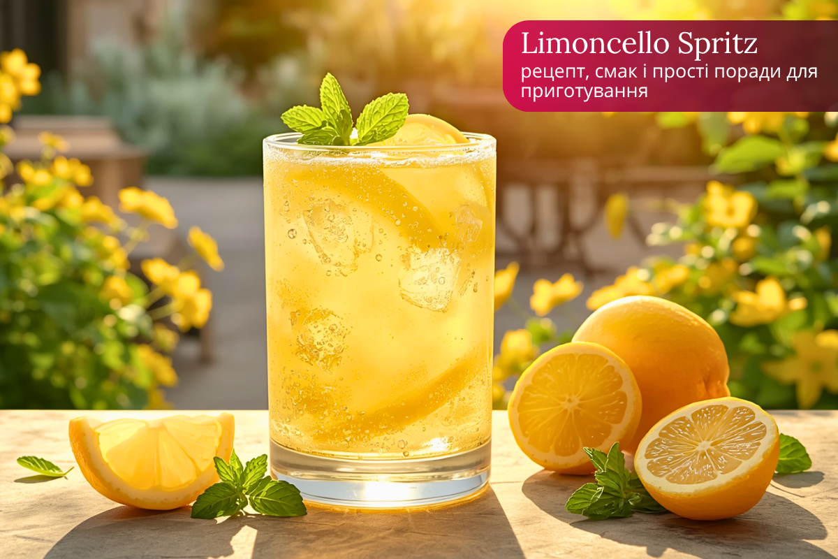 Limoncello Spritz: рецепт, смак і прості поради для приготування