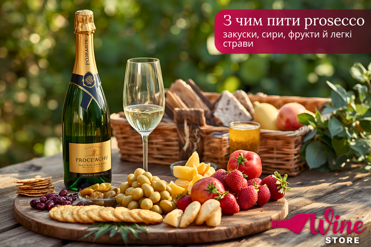 З чим пити prosecco: закуски, сири, фрукти й легкі страви
