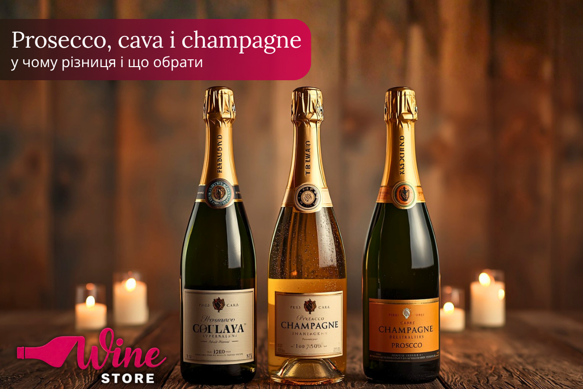 Prosecco, cava і champagne: у чому різниця і що обрати
