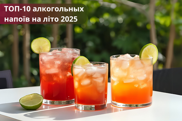 ТОП-10 алкогольных напитков на лето 2025