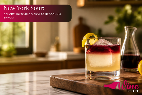 New York Sour: рецепт коктейля с виски и красным вином