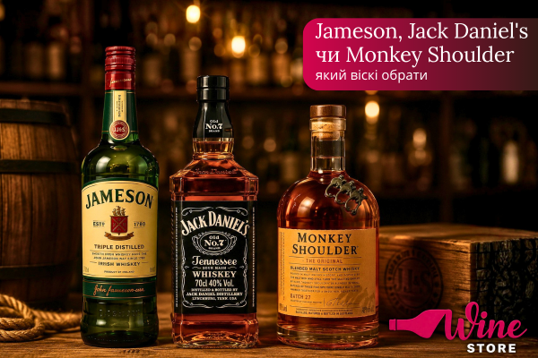 Jameson, Jack Daniel's чи Monkey Shoulder: який віскі обрати